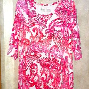 HUE TOPIA DRESS CHIFFON HEMLINE SUMMER BREEZE